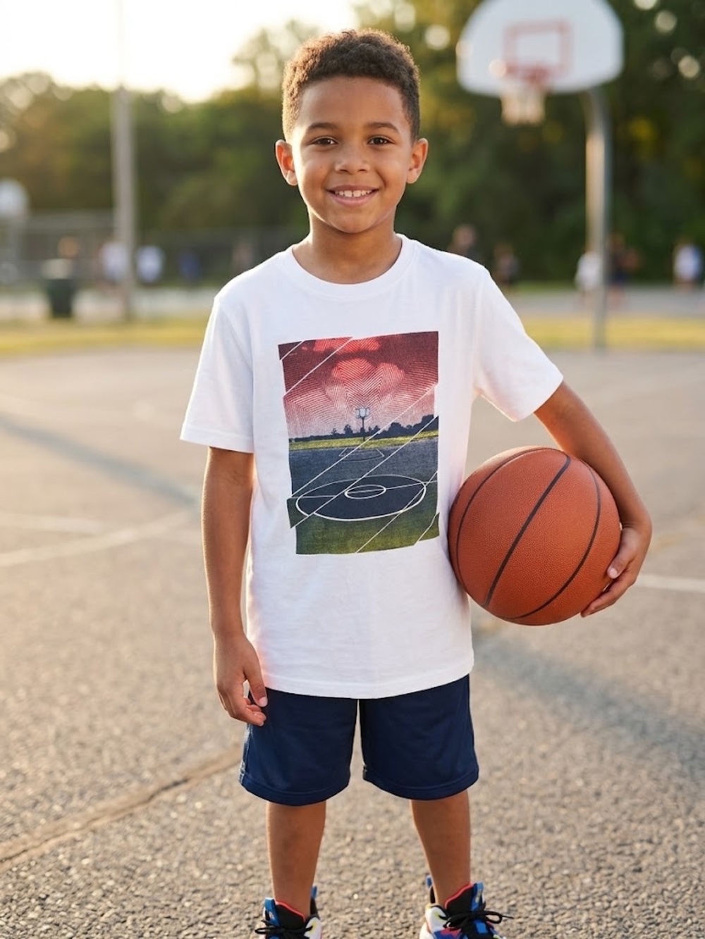 Xersion Boys Basketball Tshirt size Large